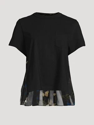 T-Shirt With Pleated Back