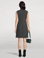 Sleeveless Good Wool Mini Dress