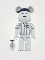 Peanuts Snoopy Yankees 100% & 400% Be@rbrick