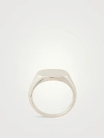 Sterling Silver Rectangle Signet Ring