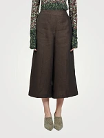 Cropped Linen Trousers