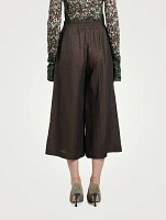 Cropped Linen Trousers