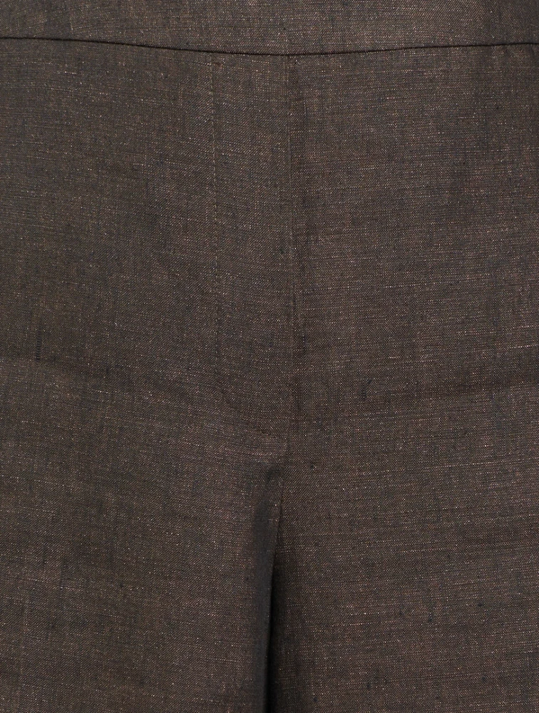 Cropped Linen Trousers