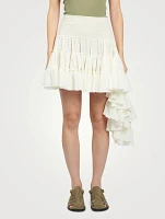 Asymmetric Ruffled Skirt