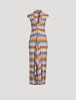 Chevron Knit Maxi Dress