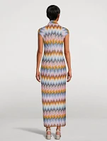 Chevron Knit Maxi Dress