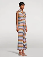 Chevron Knit Maxi Dress