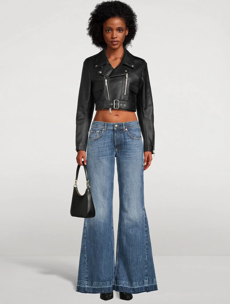 Cropped Biker Jacket