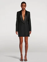 Draped-Back Tuxedo Jacket