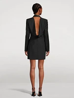Draped-Back Tuxedo Jacket