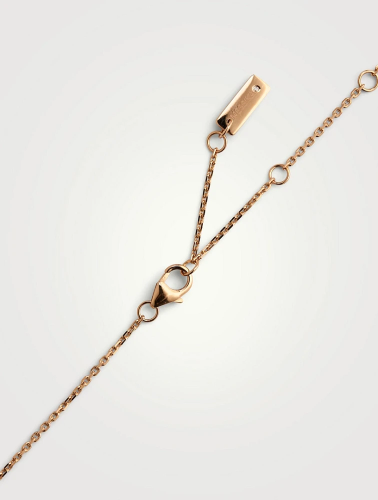 Move Classique 18K Gold Pavé Necklace With Diamonds