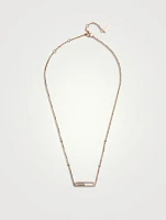 Baby Move 18K Gold Pavé Necklace With Diamonds