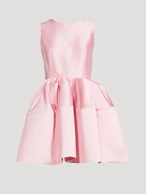 Teacup Silk And Wool A-Line Mini Dress