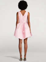 Teacup Silk And Wool A-Line Mini Dress