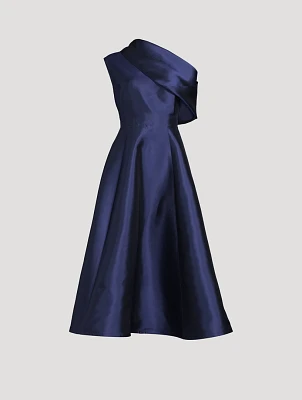 Vincenzo Silk And Wool Midi Gown