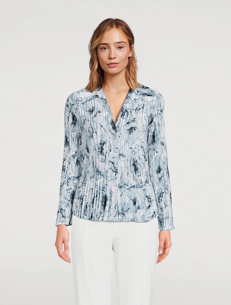 Washed Lily Pleated Shirt