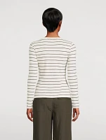 Long-Sleeve T-Shirt Stripe Print