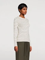 Long-Sleeve T-Shirt Stripe Print