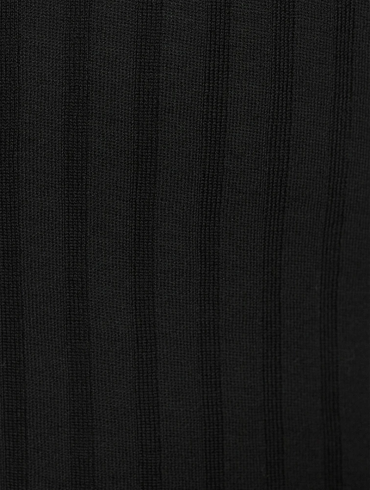 Ribbed Polo Shirt