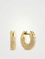 Dextera Pavé Crystal Hoop Earrings