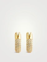 Dextera Pavé Crystal Hoop Earrings