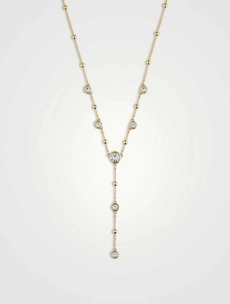 Imber Crystal Lariat Necklace