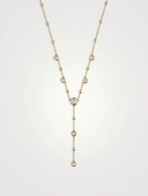 Imber Crystal Lariat Necklace