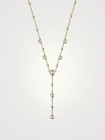 Imber Crystal Lariat Necklace