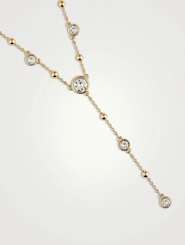 Imber Crystal Lariat Necklace
