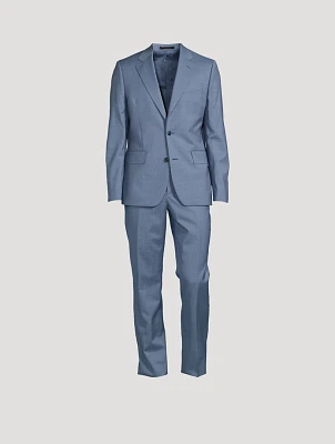 Stretch Wool Two-Piece Suit