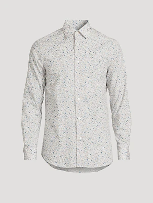 Cotton Tailored Shirt Floral Print