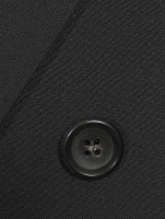 Open-Back Double-Breasted Blazer