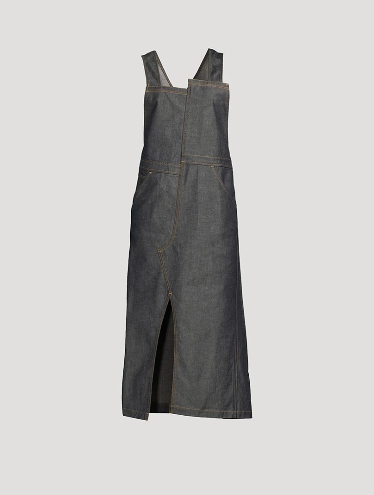 Asymmetric Denim Pinafore