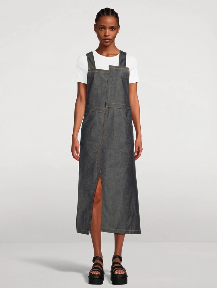 Asymmetric Denim Pinafore