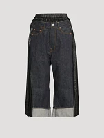 Junya Watanabe x Levi's Straight-Leg Cropped Jeans With Pleated Sides
