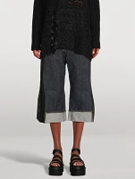 Junya Watanabe x Levi's Straight-Leg Cropped Jeans With Pleated Sides