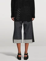 Junya Watanabe x Levi's Straight-Leg Cropped Jeans With Pleated Sides