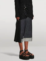 Junya Watanabe x Levi's Straight-Leg Cropped Jeans With Pleated Sides