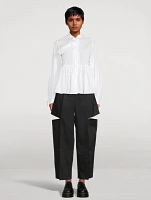 Cut-Out Tapered Trousers