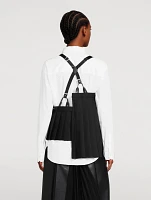 Pleated Wool Gabardine Vest