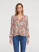 Neha Blouse Floral Print