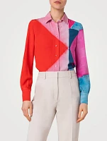 Silk Crêpe Shirt Spectra Print