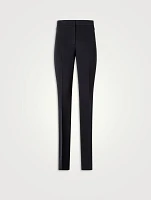 Carl Silk Crêpe Straight-Leg Trousers