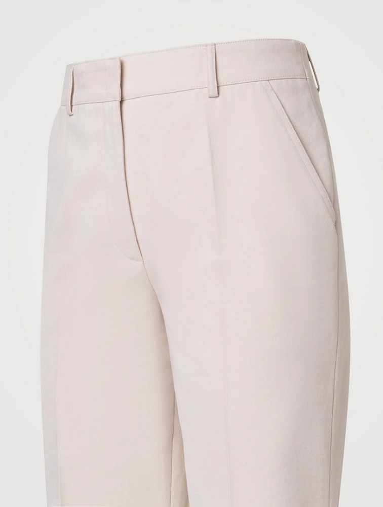 Florine Cotton Gabardine Straight-Leg Trousers