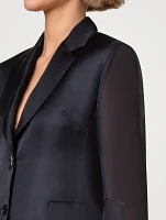 Taddeo Single-Breasted Silk Blazer