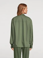 Soft Wool Military Overshirt