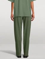 Pleated Wool Trousers