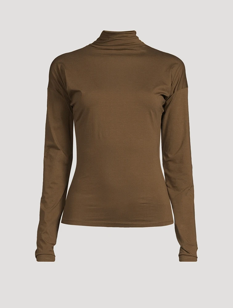 Second-Skin Turtleneck Top