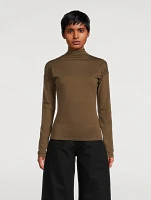 Second-Skin Turtleneck Top