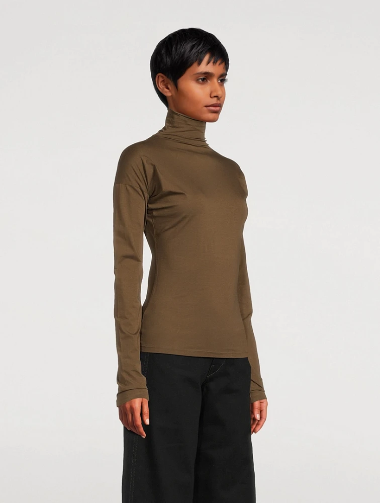 Second-Skin Turtleneck Top